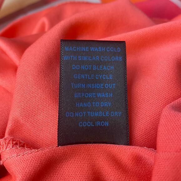 SNAP Hi-Low Colorblock Sleeveless Summer Dress Elastic Gathered Waist Size M - Picture 10 of 10